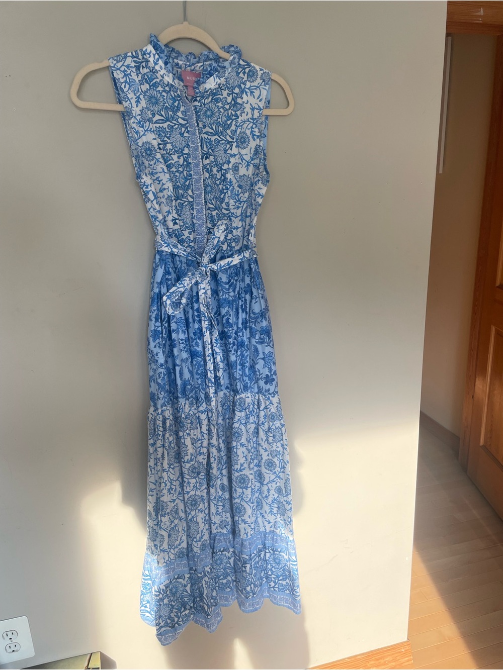 Maxi Dress with Waist Tie